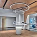 Combine various diameter of circle strip lighting channels for decorative lighting