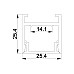 The dimension of pendant circular LED lighting channels