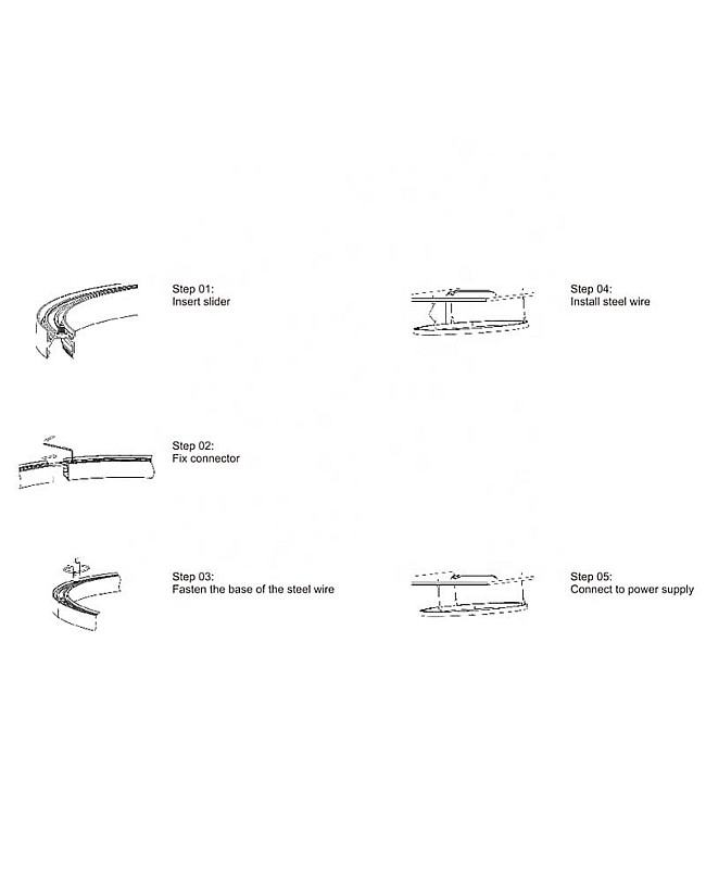 How to install the ring strip lighting channels