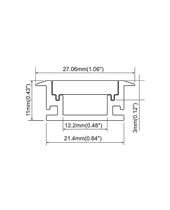 aluminium led strip light channel profile