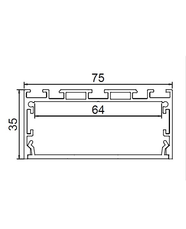 led profile surface mount
