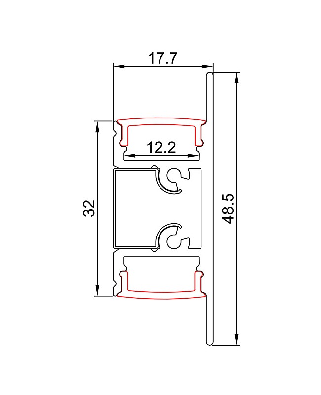 extruded aluminum led housing