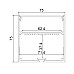 aluminum led profile diffuser