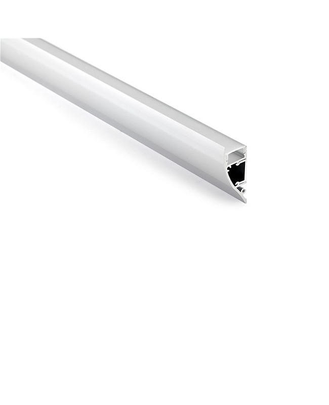 Wall-mounted aluminum LED channel for indirect lighting