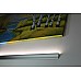 Surface-mount aluminum profile for hidden LED strips