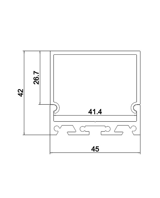 strip light channel plastic