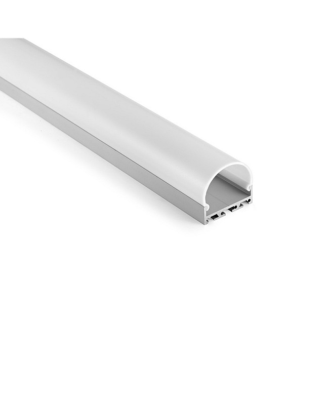 Suspended LED Strip Mounting Channel With Dropped Lens