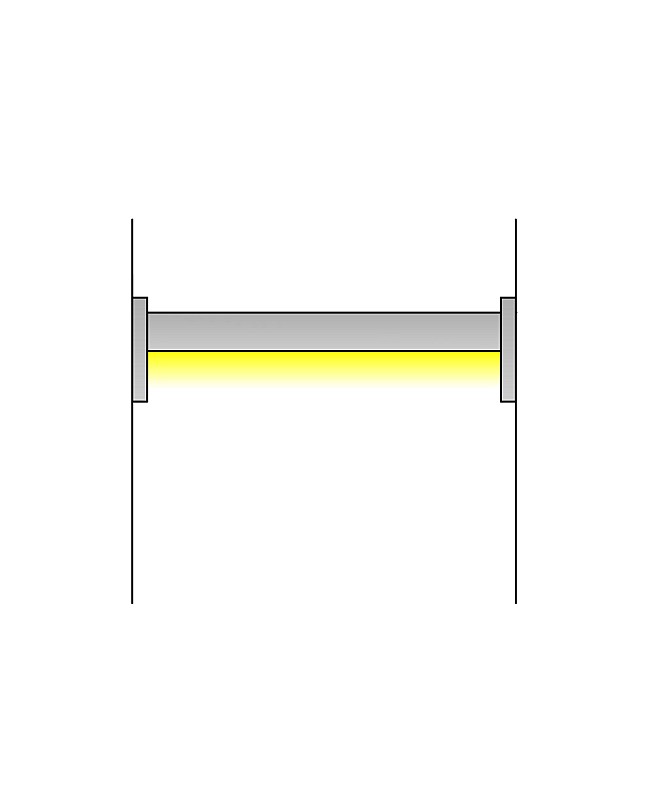 Wardrobe LED light profile installation