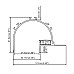 The dimension of drywall recessed LED profile