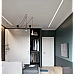 Ceiling drywall recessed LED channel for linear accent lighting