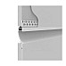 Indirect light LED profiles with white powder coating