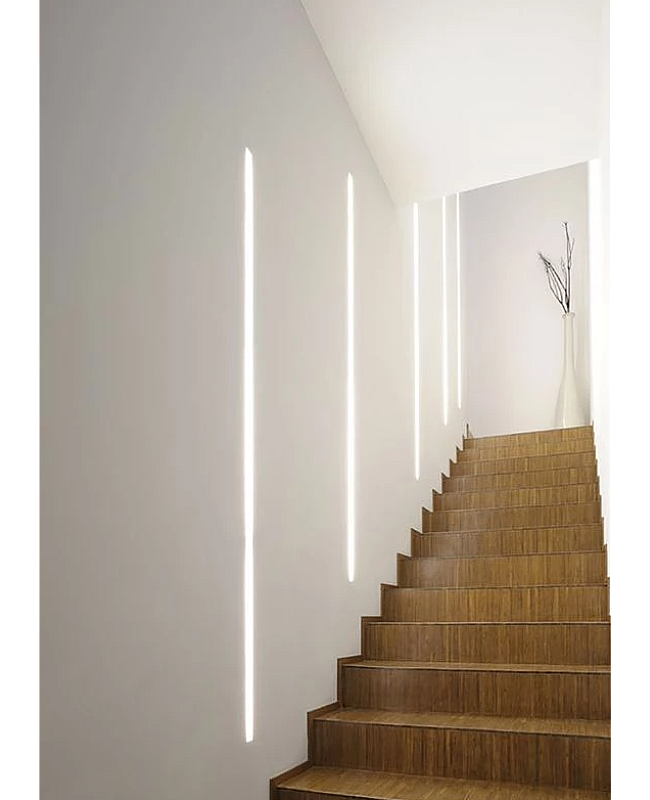 Plaster-in LED drywall channel for accent lighting