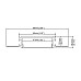 The dimension of gypsum board LED profiles for seamless linear lighting design