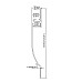 The dimension of gypsum LED light channels