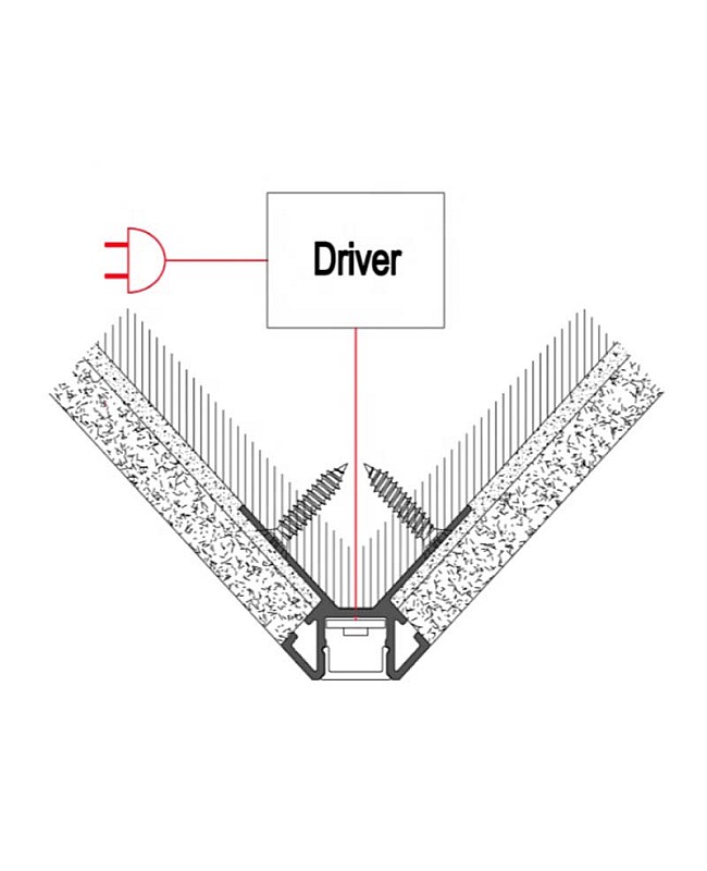 How to install the marble corner LED lighting extrusions