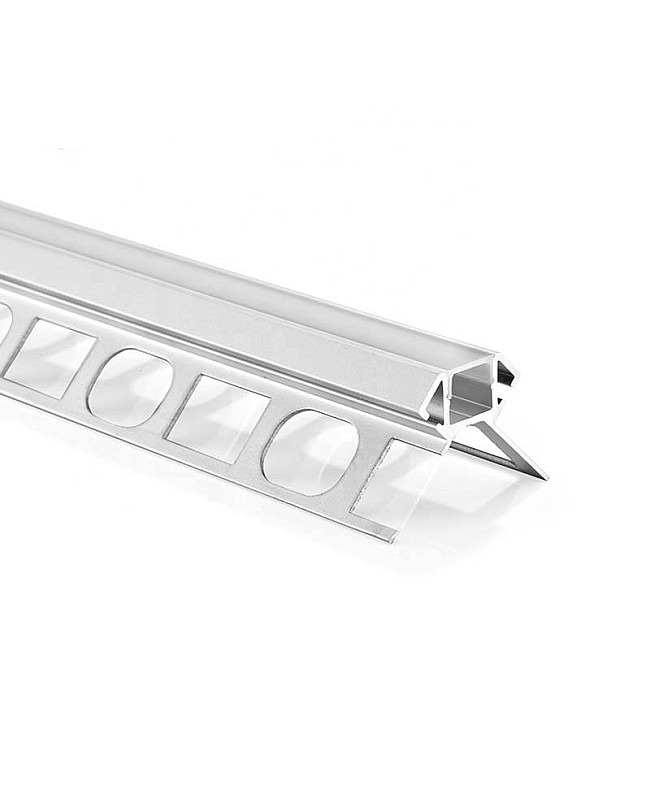 Outside corner aluminum LED profiles for 10mm marble