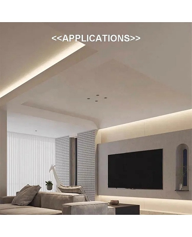 5/8 inch drywall knife edge LED channel for ceiling cove