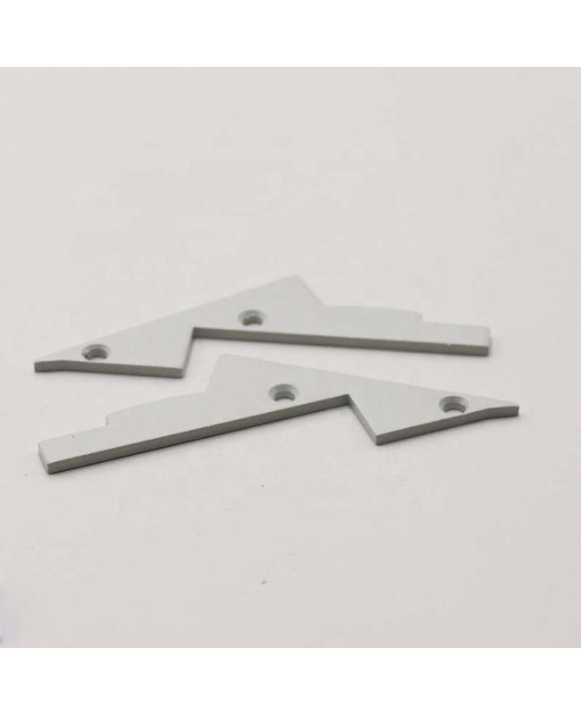 White Gypsum Drywall Plaster Aluminium Profiles End Caps