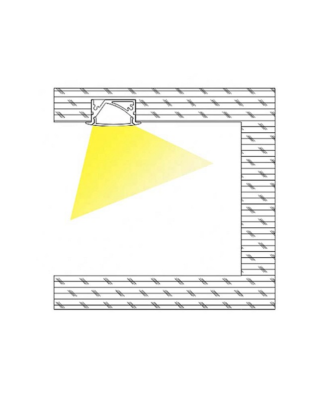 The lighting direction of light channel diffuser