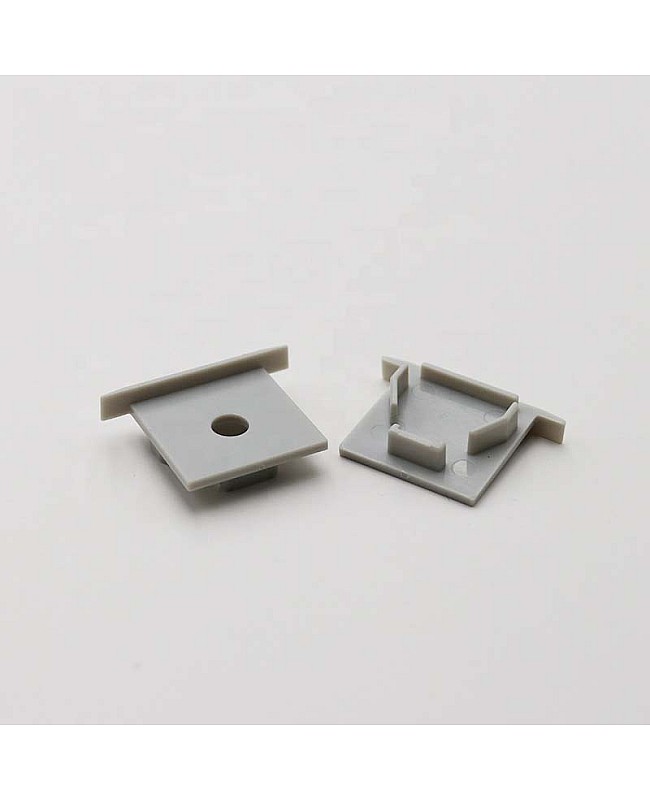 recessed led channels and diffusers for tape lighting end caps