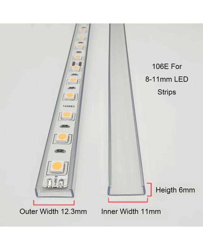 Clear Plastic Channel For LED Lights