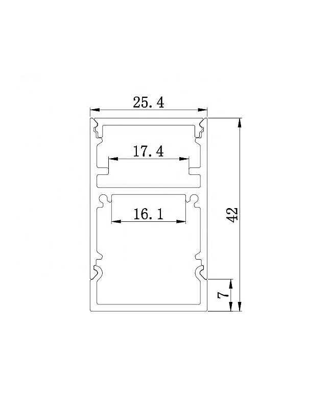 extruded aluminum led housing size
