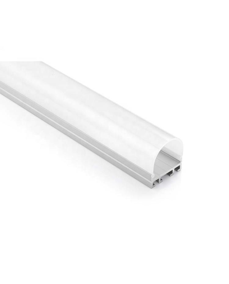 diffuser end caps 1m P1 LED strip light aluminium profile; RAW ALUMINIUM 