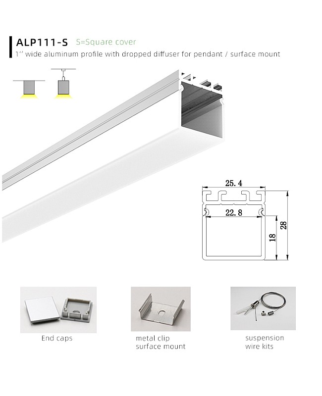 aluminum led profile housing installation