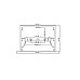 The dimension of large profile LED strip housing with frosted diffuser