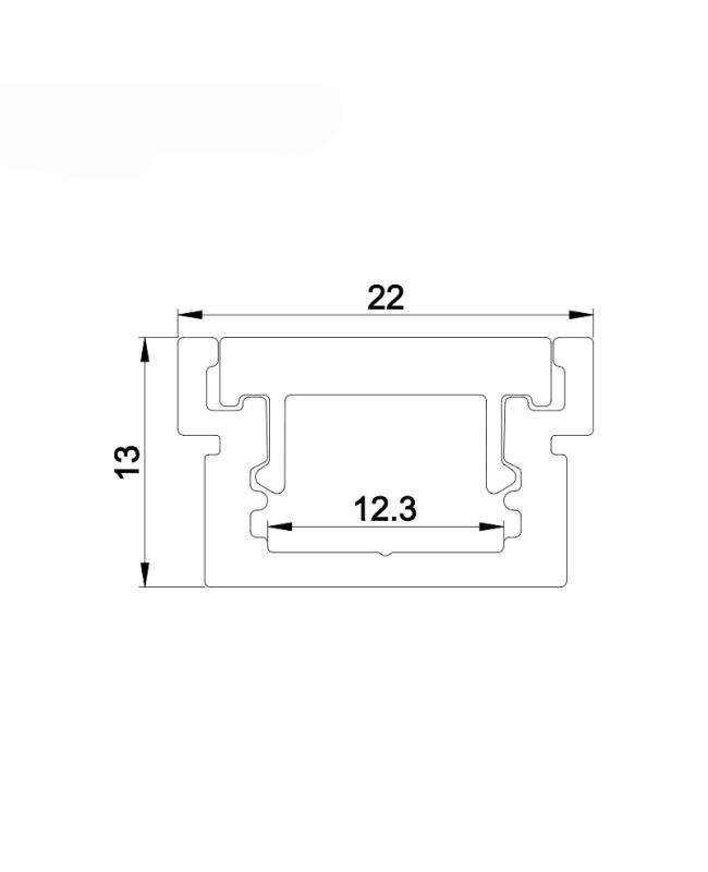 Floor Aluminium Channel For LED Strip Lighting