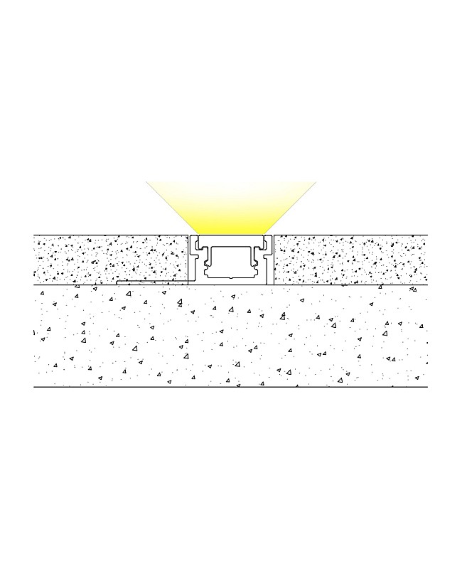 The installation way of tile edge LED strip channel