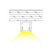 Surface mounting low profile LED diffusers