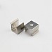 Metal mounting clips for waterproof LED light profiles