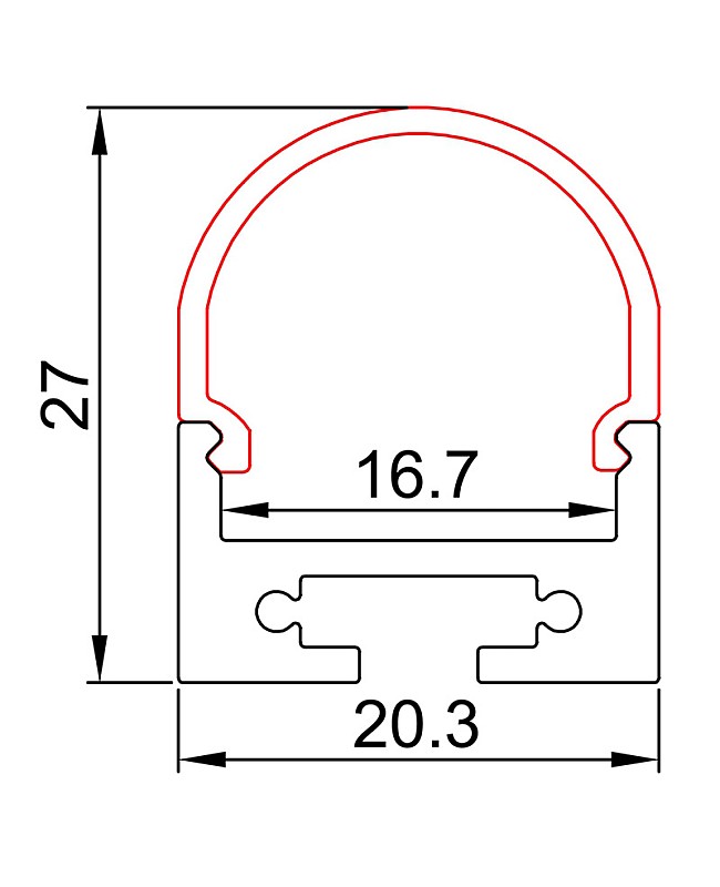led strip channel with diffuser