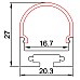 led strip channel with diffuser