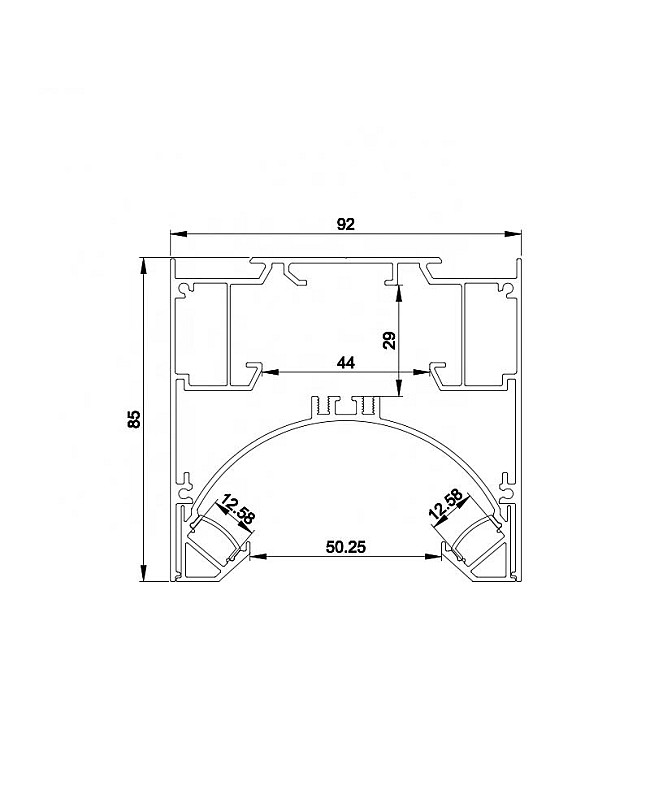 Aluminum LED Channel Structure