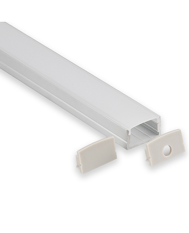Slim LED aluminum channel for surface mount ceiling lighting