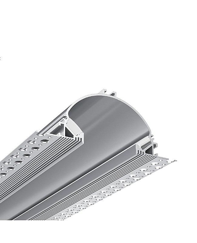 The indirect lighting LED channels have a dome structure