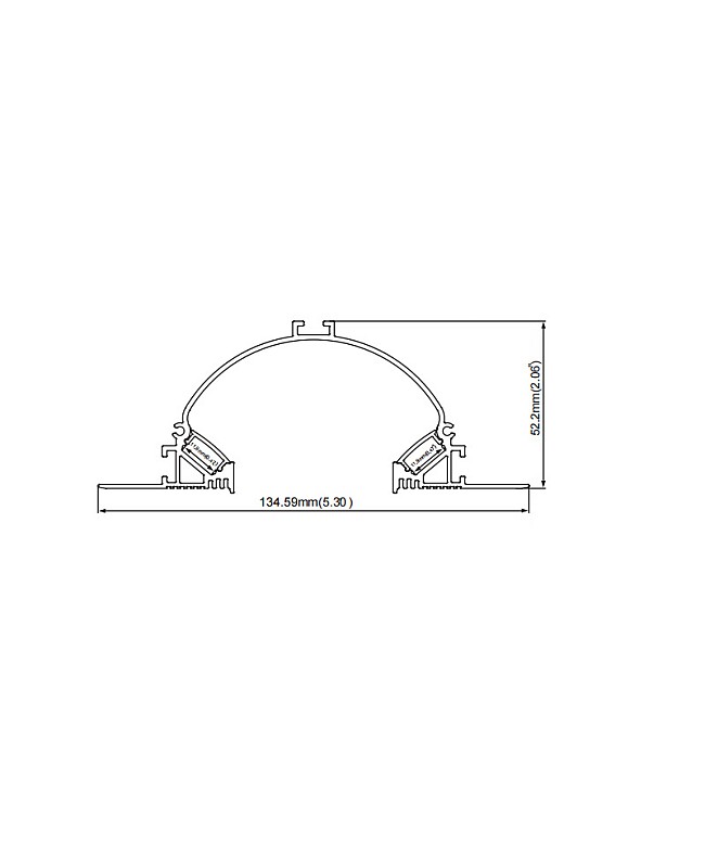 The dimension of indirect light channels.