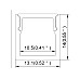 The dimension of surface-mounted mini LED profiles