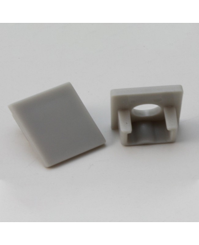 End caps for small surface mount LED channels