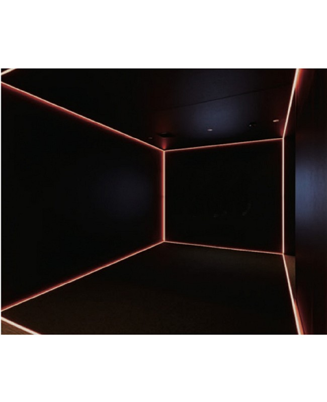 Recessed F Bead profiles for linear LED strip lighting