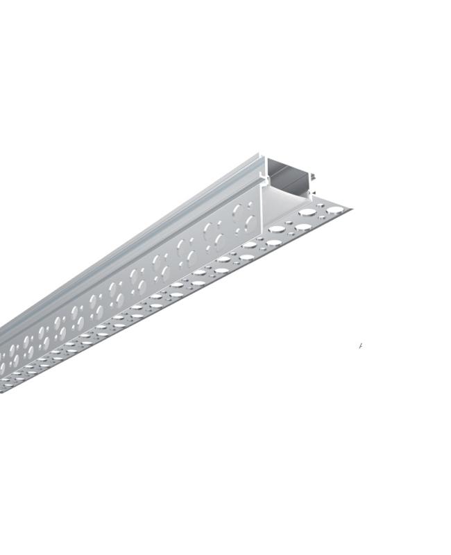 Plasterboard Trimless Recessed Lighting Channel With Diffuser