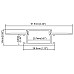 The dimension of LED tape lighting channels drywall