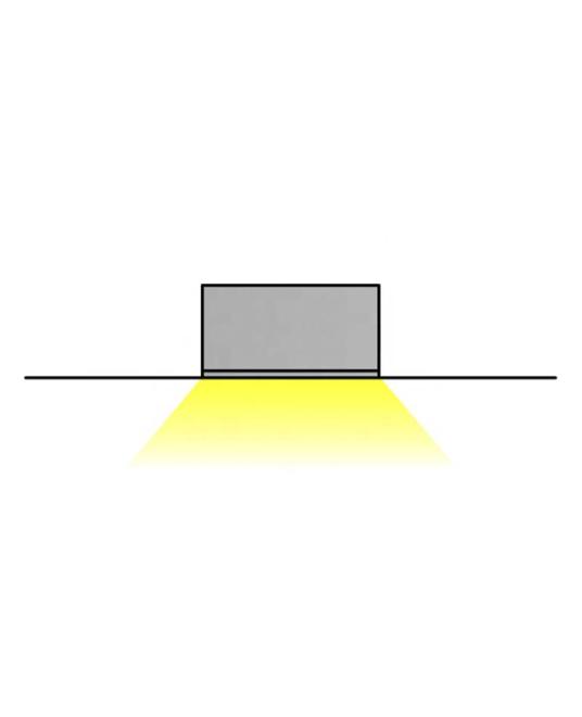 LED Tape Light Channel With Long Flange For LED Strips