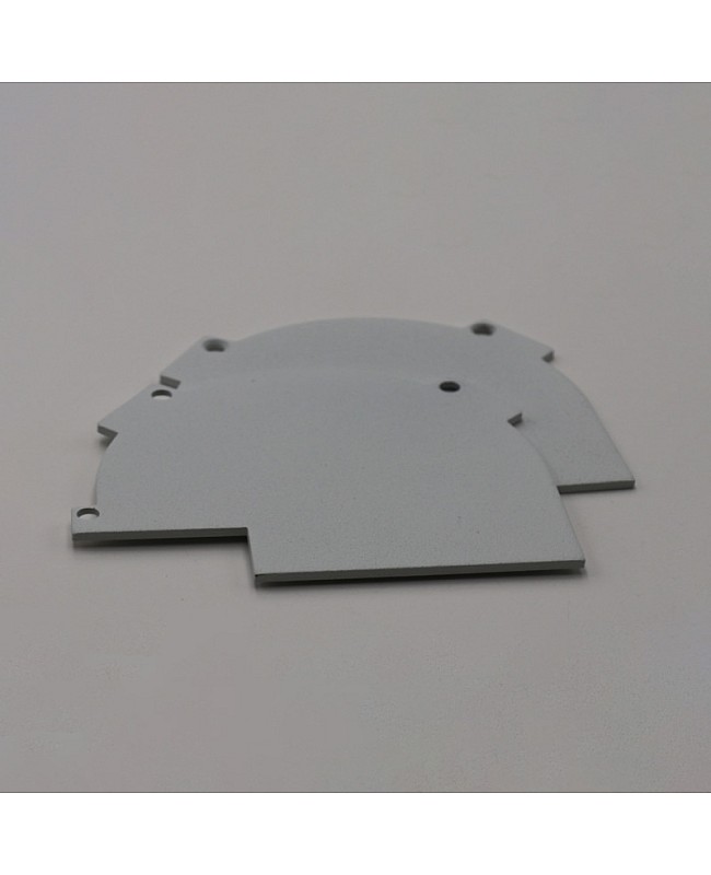 End caps for cove lighting channels