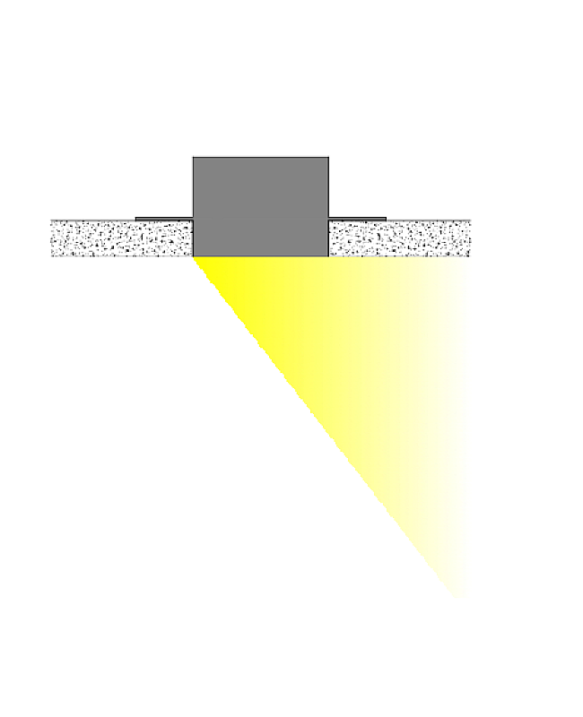 The lighting direction of architectural ceiling recessed LED aluminum channels