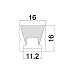 Silicone LED Profile Channel Size