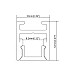 The dimension of LED channel black