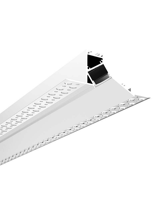 PlasterIn Recessed Aluminum Mounting Channel For Drywall Wall Washer